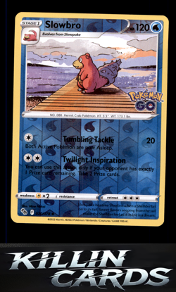 Reverse Holofoil Slowbro 020/078 Pokemon Uncommon Pokemon GO Card NM - Image 1