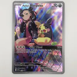 Pokemon Marnie’s Morpeko 206 SV: Scarlet & Violet Promo Card Holo 2025 LP - Image 1
