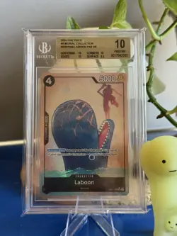 One Piece Card Laboon EB01-048 SR Alternate Art BGS 10 PRISTINE NOT PSA ENGLISH - Image 1