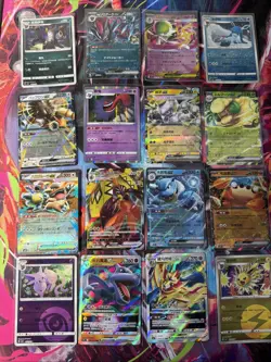 Pokemon 16 Card Lot nm V Max Mega Amazing Ex HOLO Rare Hits Only A58 - Image 1