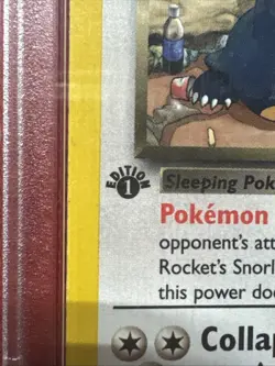 Pokemon 2000 1st Edition Gym Heroes Rocket's Snorlax rare card, PSA 6 One Owner - Image 2