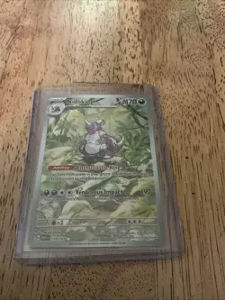 Pokemon TCG Nidoking Scarlet & Violet 151 Illustration Rare Card 174/165 - Image 1