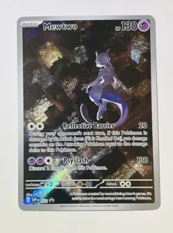 Pokemon Mewtwo 052 Sv: Scarlet & Violet Promo Holo 130 HP Psyslash Card - Image 1