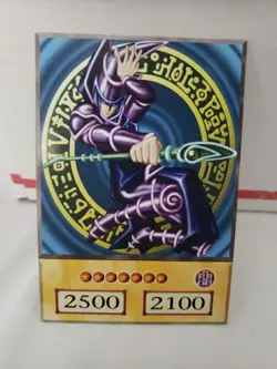 Yugioh Card Dark Magician Yugi Muto Atem Anime Style Black DDS Art - Image 1