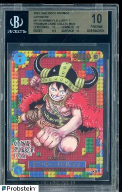 2025 One Piece Promos JPN P110 Monkey D. Luffy Premium Card BGS 10 PRISTINE - Image 1