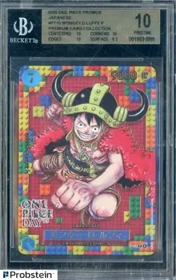 2025 One Piece Promos JPN P110 Monkey D. Luffy Premium Card BGS 10 PRISTINE - Image 1