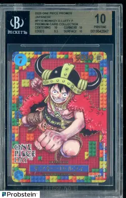 2025 One Piece Promos JPN P110 Monkey D. Luffy Premium Card BGS 10 PRISTINE - Image 1