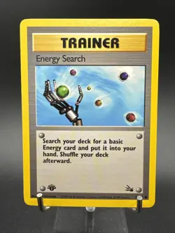1st Edition Energy Search - 59/62 - Pokemon Fossil Common Card WOTC - Image 1