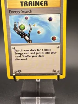 1st Edition Energy Search - 59/62 - Pokemon Fossil Common Card WOTC - Image 4
