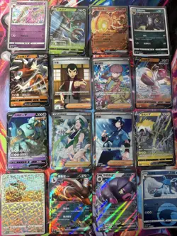 Pokemon 16 Card Lot nm V Max Mega Amazing Ex HOLO Rare Hits Only A57 - Image 1