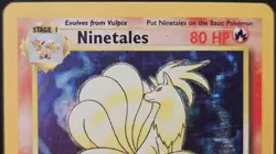 Pokemon Ninetales 80 HP Holo Rare Base Set 12/102 Wizards Card 1999 - Image 2