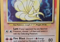 Pokemon Ninetales 80 HP Holo Rare Base Set 12/102 Wizards Card 1999 - Image 3