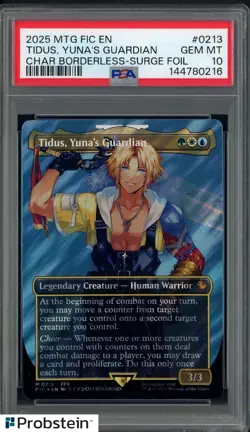 2025 MTG Final Fantasy EN Character Borderless Surge Foil #0213 Tidus PSA 10 - Image 1