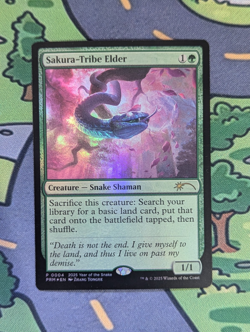 Sakura-Tribe Elder P 004 PRM - MTG Year Of The Snake Foil Promo 2025 - Image 1