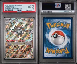 2024 POKEMON SVP EN-SV BLACK STAR PROMO #159 MAGNETON PSA 10 - Image 2