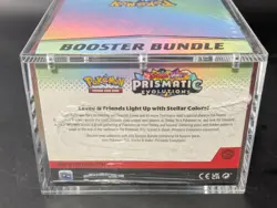 Pokemon SV8.5 Prismatic Evolutions Sealed Booster Bundle Display W/Acrylic Case - Image 3
