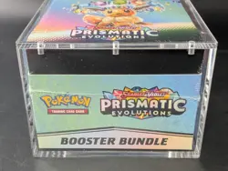 Pokemon SV8.5 Prismatic Evolutions Sealed Booster Bundle Display W/Acrylic Case - Image 5