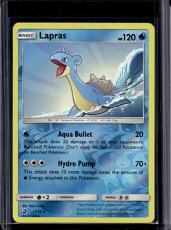 2018 Pokemon SM Dragon Majesty Lapras Reverse Holo #21/70 - Image 1