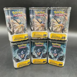 Lot of (6) Pokemon TCG Dusk Mane Dawn Wings Necrozma Deck Tin Sealed Ultra Prism - Image 2
