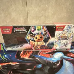 Pokemon Prismatic Evolutions Surprise Box Booster Bundle Eevee & Evolutions - Image 1