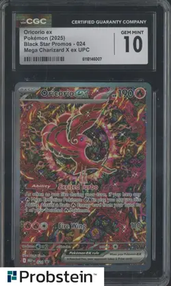 2025 Pokemon MEP EN BSP Ultra Premium Collection #024 Oricorio ex CGC 10 - Image 1