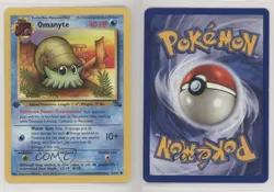 Omanyte 1st Ed. Pokemon Fossil #52 1999 - Image 3