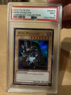 2010 Yu-Gi-Oh Legendary Collection Dark Magician Limited Ed. LC01-EN005 PSA 9 - Image 1