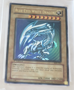 2002 SDK YU-GI-OH! Blue-Eyes White Dragon #001 1st Edition PSA 9 Ultra Rare - Image 2