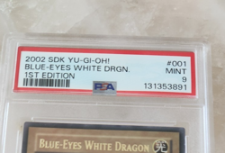 2002 SDK YU-GI-OH! Blue-Eyes White Dragon #001 1st Edition PSA 9 Ultra Rare - Image 3