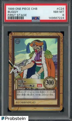1999 One Piece CHB First Stage #C24 Buggy PSA 8 NM-MT - Image 1