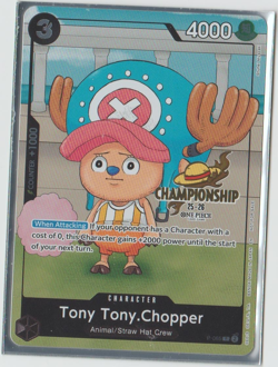 One Piece Card Game - Tony Tony Chopper - Championship promo - P-065 -English - Image 1