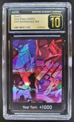 2025 ONE PIECE DON!! 2ND ANNIVERSARY SET CGC 10 PRISTINE B PT - Image 1