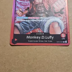 One Piece TCG Foil Monkey.D.Luffy - ST01-001 - Leader Errata NM/M English CCG - Image 2