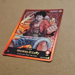 One Piece TCG Foil Monkey.D.Luffy - ST01-001 - Leader Errata NM/M English CCG - Image 5