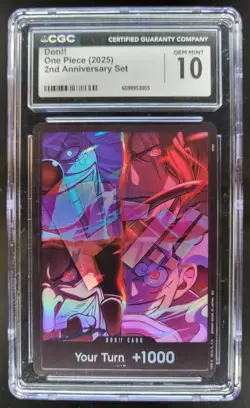 2025 ONE PIECE DON!! 2ND ANNIVERSARY SET CGC 10 B PT - Image 1