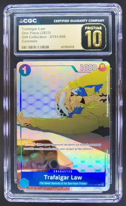 2023 ONE PIECE TRAFALGAR LAW GIFT COLLECTION ST03-008 CGC 10 PRISTINE B PT - Image 1