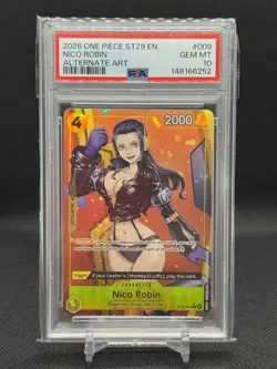 2026 ONE PIECE STARTER DECK ST29-EGGHEAD ALTERNATE ART #009 NICO ROBIN PSA 10 - Image 1