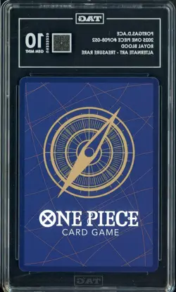 2025 One Piece OP08-052 Royal Blood Treasure Rare Portgas D. Ace TAG 10 GEM MINT - Image 2