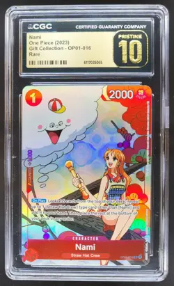 2024 One Piece Gift Collection Nami Rare #OP01-016 CGC 10 Pristine A PT - Image 1