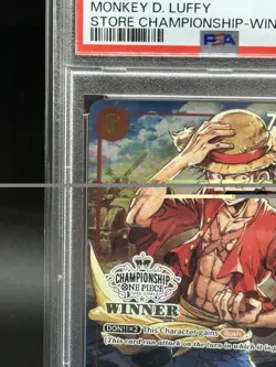 2023 One Piece Promo Store Championship Winner ENG #001 Monkey D. Luffy PSA 10 - Image 3
