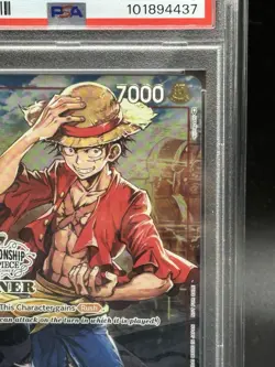 2023 One Piece Promo Store Championship Winner ENG #001 Monkey D. Luffy PSA 10 - Image 4