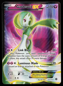 Gardevoir EX 111/114 Ultra Rare Full Art XY Steam Siege Pokemon Card - Image 1