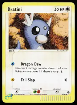 Dratini 26/97 Uncommon Reverse Holo EX Dragon Pokemon Card - Image 1