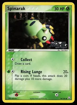 Spinarak 78/109 Common Reverse Holo Stamped Team Rocket Returns Pokemon Card - Image 1