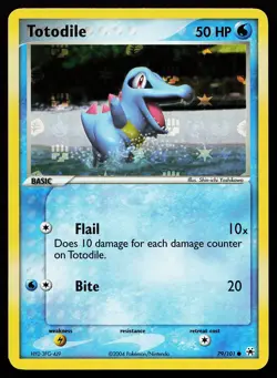 Totodile 79/101 Common Reverse Holo Hidden Legends Pokemon Card - Image 1