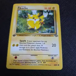1999 MINT 1ST EDITION PIKACHU POKEMON CARD BASE SET JUNGLE WOTC TCG #60/64 - Image 1