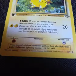 1999 MINT 1ST EDITION PIKACHU POKEMON CARD BASE SET JUNGLE WOTC TCG #60/64 - Image 4