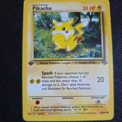 1999 MINT 1ST EDITION PIKACHU POKEMON CARD BASE SET JUNGLE WOTC TCG #60/64 - Image 5