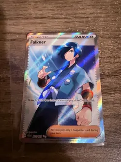 Pokemon TCG Falkner Paldea Evolved Full Art Trainer Ultra Rare Card 251/193 - Image 1