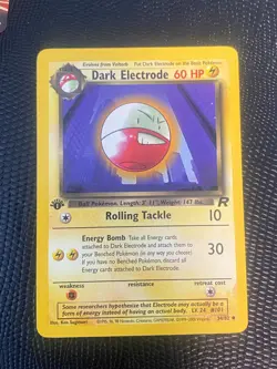 Dark Electrode 34/82 Team Rocket 1st Edition Pokemon Card NM - FREE SHIPPING !!! - Image 1